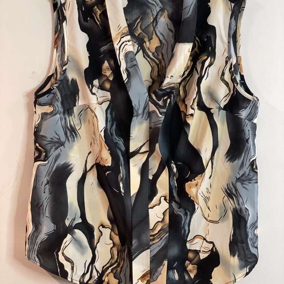 Moosta Curve Women’s Colorful Sleeveless Shirt Dress Blouse 0XL - Picture 12 of 13